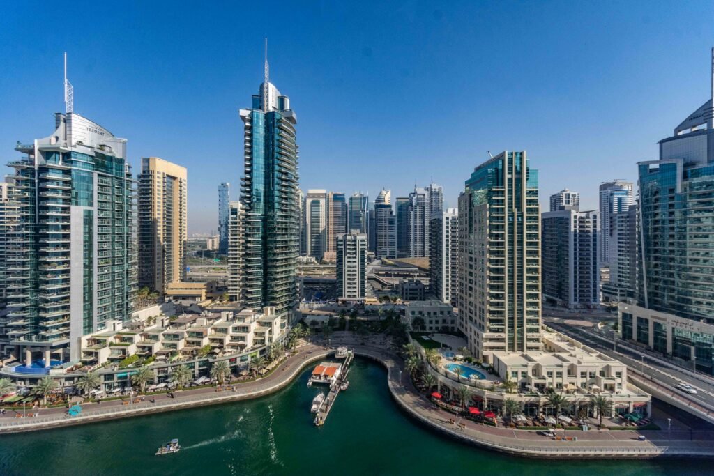 Dubai skyline — international tour packages from India